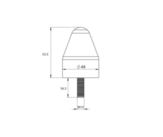 Купить Відбійник гумовий ø42мм. Н-59мм Гума Туреччина (2201852030)