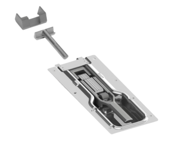 Купити Замок борту причепа (комплект) Alta 119х270 мм (цинк) Цинк Туреччина (1702327040)