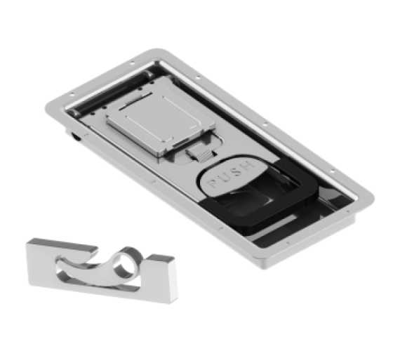 Купити Замок для фургона врізний 246x121,5мм Ø16,5мм (цинк) Туреччина Цинк Туреччина (1305316040)