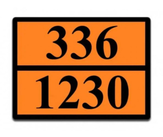 Купити Інформаційна табличка ADR "Метанол 336-1230" Bicma Bicma Цинк Італія (2602991773)