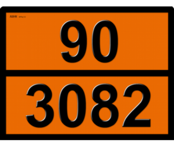 Купити Інформаційна табличка ADR "Рідка речовина відходи 90-3082" Bicma Bicma Цинк Італія (260299