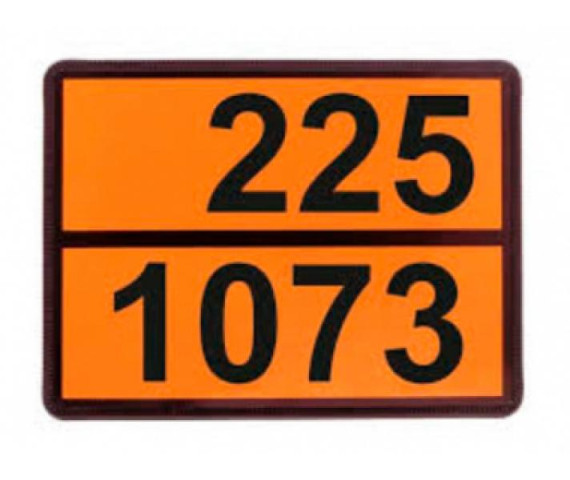 Купить Інформаційна табличка ADR "Рідкий кисень 225-1073" Bicma Bicma Цинк Італія (2602991111)