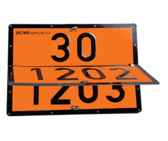 Купити Інформаційна табличка трансформована ADR "Дизель 30-1202/Бензин 33-1203" Bicma Bicma Нерж 