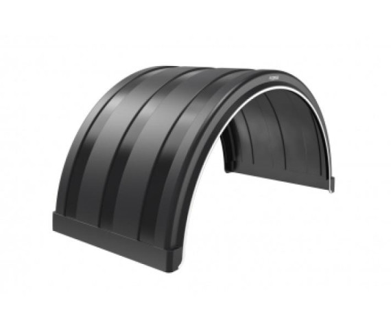 Купити Крило на напівпричіп з білою смугою посилене Domar DK1830, B=450 мм (Італія) Domar Пластик Італія (1