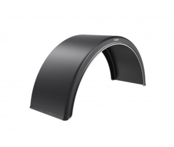 Купити Крило на причіп з білою смугою Domar DK1665, B=600 мм (Італія) Domar Пластик Італія (DK1665)