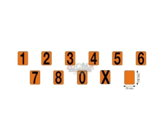 Купити Набір цифр для таблиць ADR 33шт Bicma Нерж Італія (2602991094)