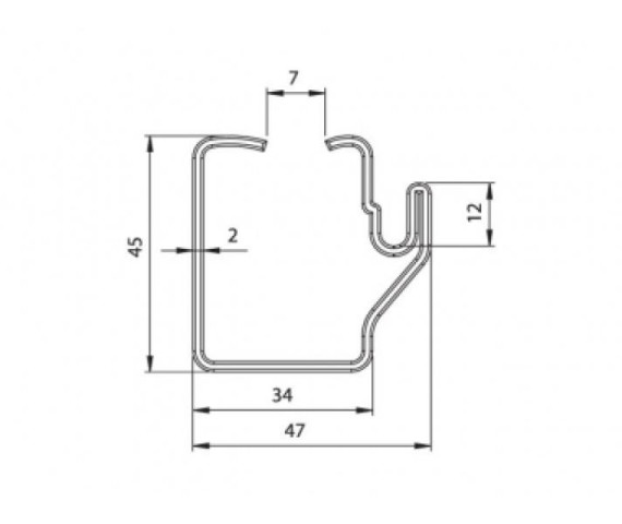Купить Профіль для направляючої Цинк (1803660030)