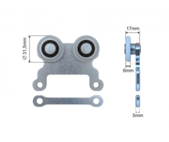 Купити Ролик бокової штори 31,5*87*73 Цинк Польща (1804324292)