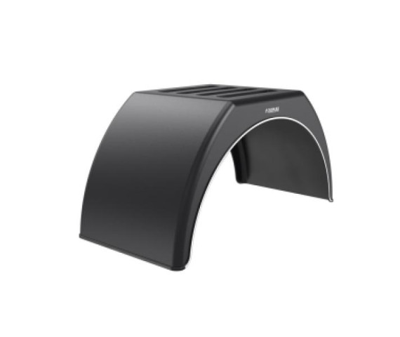 Купить Крило пластикове на причіп з білою смугою Domar DK3115, B=450 мм Domar Пластик Італія (DK3115)