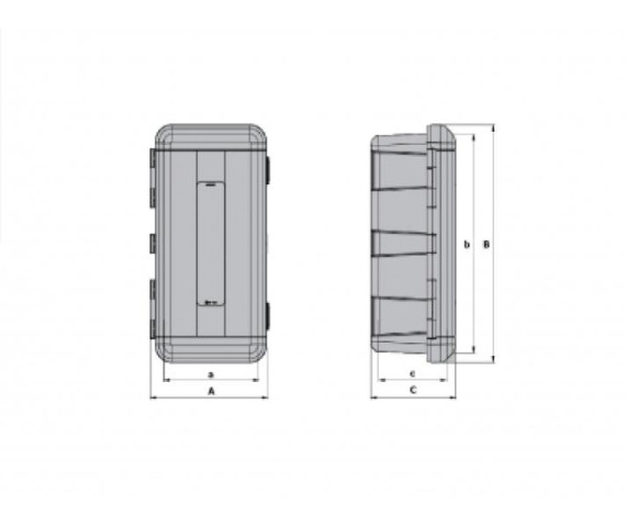 Купить Ящик для вогнегасника Daken Regon, 12 кг Daken Пластик Італія (82190000)
