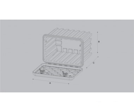 Купить Ящик інструментальний Daken Arka 685 мм для вантажних автомобілів Daken Пластик Італія (81205000)