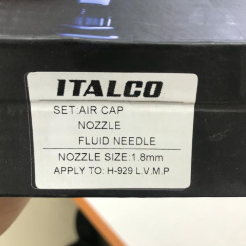 Купить Змінний комплект форсунки для краскопультів H-929 LVMP, діаметр 1,8 мм ITALCO NS-H-929-1.8 LM