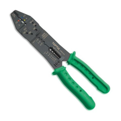 Купить Кримпер для обтиску та зняття ізоляції TOPTUL DIBB2009