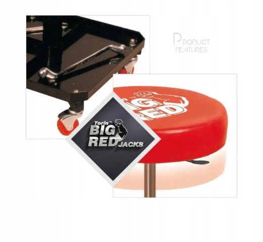 Купити Стілець автослюсаря регульований з полицею TORIN TR6201