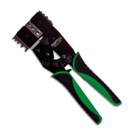 Купить Кліщі для обтискання та зачищення дротів тріскачкові 2 в 1 TOPTUL DKCA2222