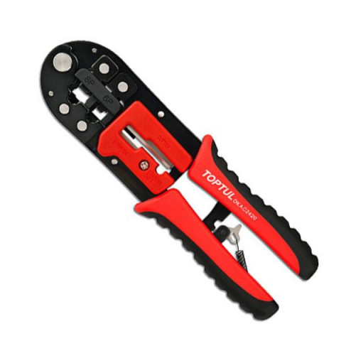 Купити Кліщі для обтиску і зачистки проводів (RJ11/RJ12/RJ45) трещоточные TOPTUL DKAC2420