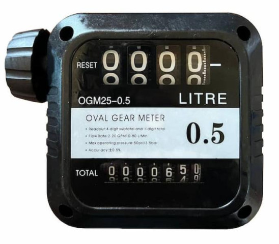 Купить Механический счетчик для бензина и дизельного топлива OGM25-0.5 