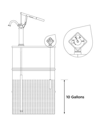 Купить Індикатор механічний для бочки 200 л, різьблення 3/4 "