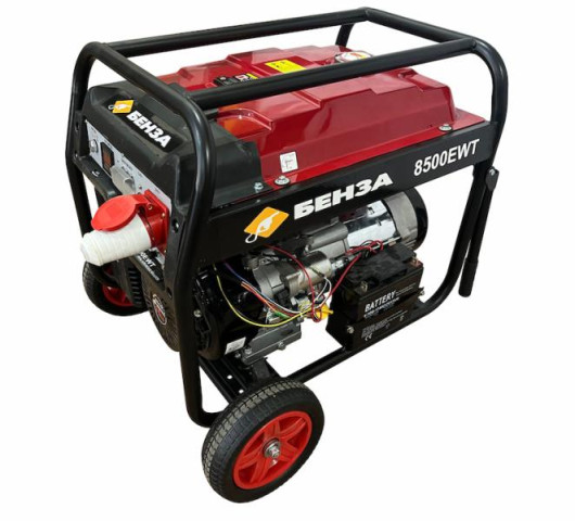 Купити Генератор бензиновий 7,5 кВт, 380 Вольт / 230 Вольт, БЕНЗА 8500EWT
