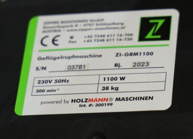 Купить Машина для снятия пера Zipper ZI-GRM1100