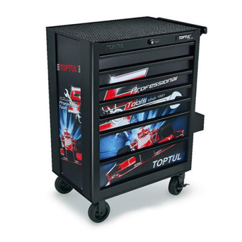 Купити Тележка инструментальная для автосервиса 7 секций Special Limited Edition-BLACK TOPTUL TCAQ0707