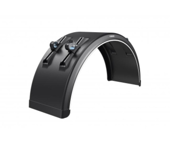 Купить Крило на причіп з білою смугою і литим кріпленням Domar DK3075, Ø = 42 мм, В = 430 мм (Італія) Domar