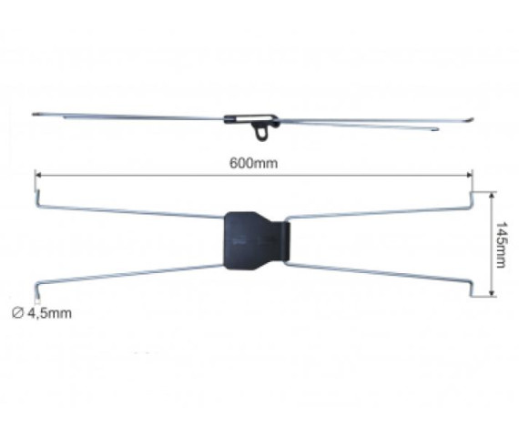 Купить Шарнір зсувного даху L=600 мм (1806351493)