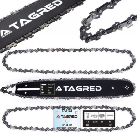 Купити Комплект шина + 2 цепи 14"/50/3/8"/1,3 мм Tagred TA1152