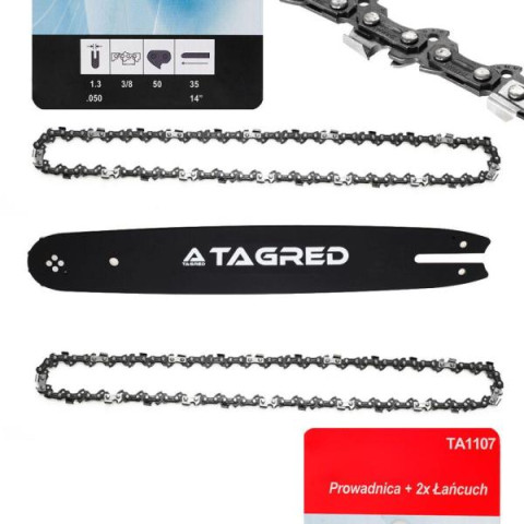 Купити Комплект шины + 2 цепи 15 "/64/0.325"/1.5 мм Tagred TA1107