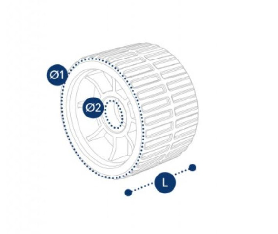Купити Бортовий ролик Ø1=120 мм Domar Італія (1101140100)