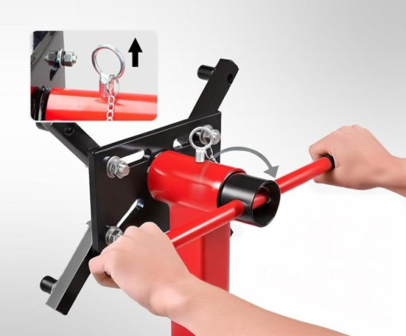 Купити Стенд ремонта двигателей складной поворотный (кантователь) 680кг TORIN T26801