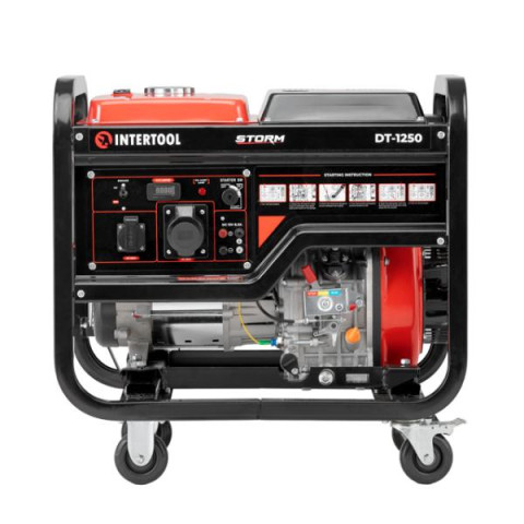 Купити Генератор дизельний 5,0/5,5 кВт, 220 В, 12,5 л, електро/ручний старт, мідна обмотка, STORM