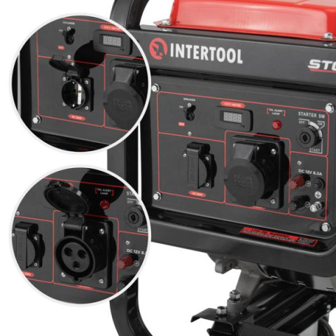 Купить Генератор дизельний 7,0/7,5 кВт, 220 В, 12,5 л, електро/ручний старт, мідна обмотка, STORM