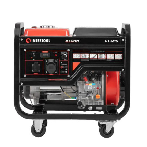 Купить Генератор дизельний 7,0/7,5 кВт, 220 В, 12,5 л, електро/ручний старт, мідна обмотка, STORM