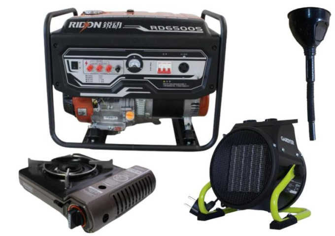 Купити Бензиновый генератор EF Power RD6500S + газовая плитка Orcamp CK-505 + 4 газовых картриджа 400 мл