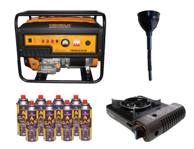 Купити Бензиновый генератор EF Power TBS6500S + газовая плитка Orcamp CK-505 + 4 газовых картриджа 400 мл