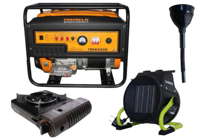 Купити Бензиновый генератор EF Power TBS6500S + газовая плитка Orcamp CK-505 + 4 газовых картриджа 400 мл