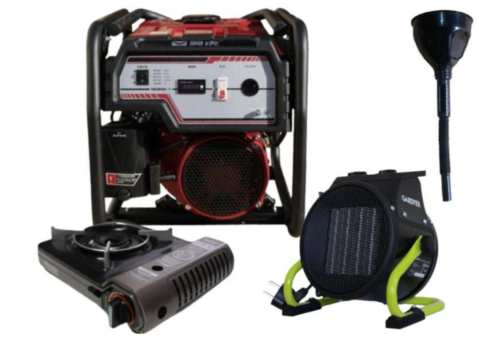 Купити Бензиновый генератор EF Power YH3600-IV + газовая плитка Orcamp CK-505 + 4 газовых картриджа 400 мл