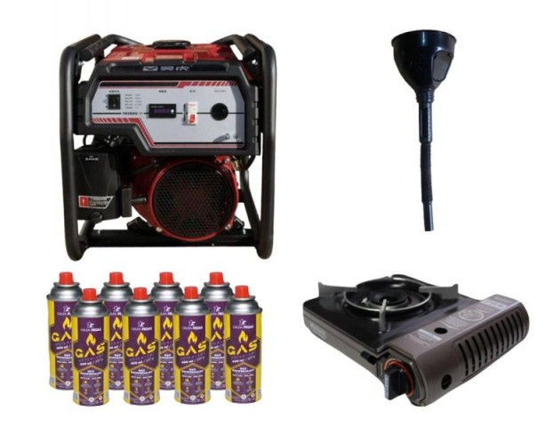 Купити Бензиновый генератор EF Power YH3600-IV + газовая плитка Orcamp CK-505 + 4 газовых картриджа 400 мл