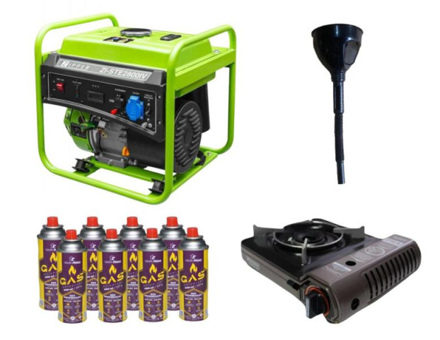 Купити Инверторный генератор Zipper ZI-STE2800IV+ газовая плитка Orcamp CK-505 + 4 газовых картриджа 400 мл