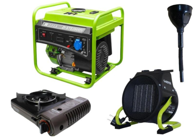 Купити Инверторный генератор Zipper ZI-STE2800IV+ газовая плитка Orcamp CK-505 + 4 газовых картриджа 400 мл