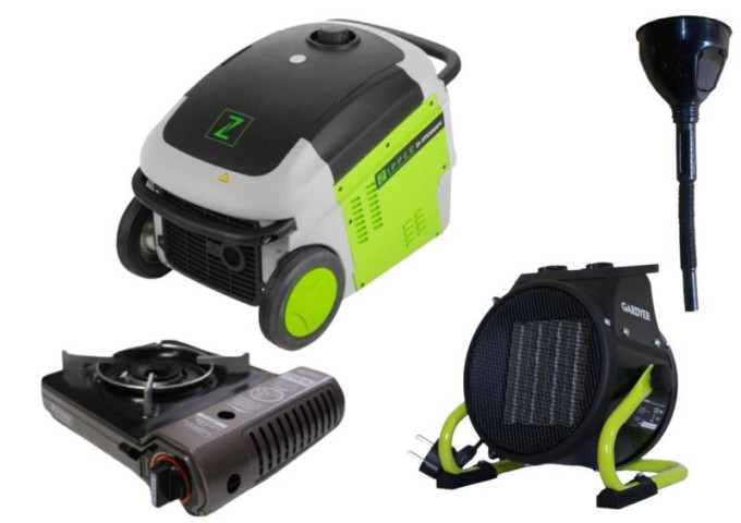 Купити Инверторный генератор Zipper ZI-STE3000IV + газовая плитка Orcamp CK-505 + 4 газовых картриджа 400 м