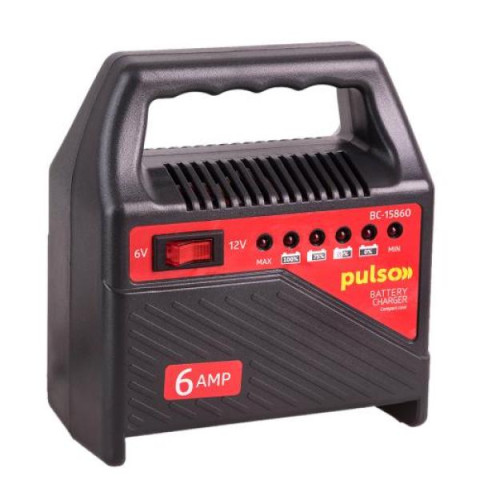Купити Зарядний пристрій PULSO BC-15860 6&12V/6A/15-80AHR/світлодіодн.індик.