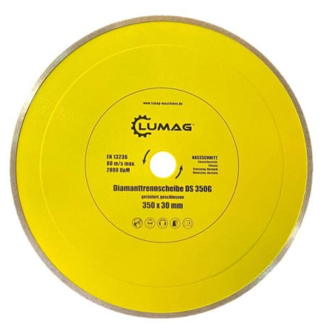 Купити Алмазный диск Lumag сплошной DS350G