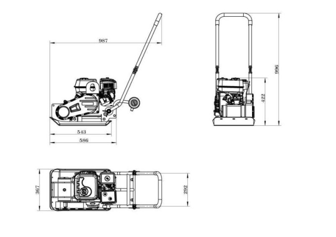 Купити Виброплита Zipper ZI-RPE60E