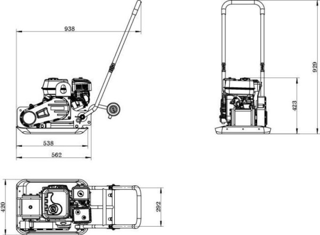 Купити Виброплита Zipper ZI-RPE90E