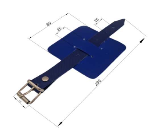 Купити Ремінь ПВХ з пряжкою для кріплення тенту зсувного даху, 250мм ПВХ Туреччина (1815928846)