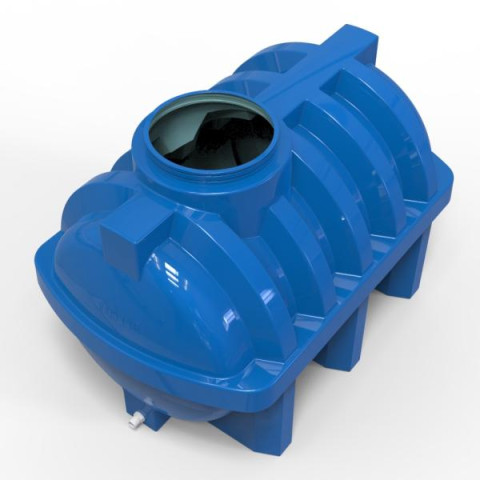 Купить Емкость Litolan двухслойная горизонтальная 1000 л (EG1000Р)