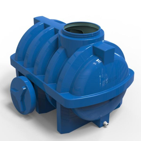 Купить Емкость Litolan двухслойная горизонтальная 1000 л (EG1000Р)