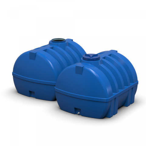 Купити Ємність Litolan двошарова горизонтальна 2000 л (EG2000Р)